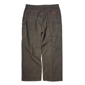 Vintage Carhartt Carpenter Pants Mens 40x30‎ Moss Green Canvas Dungaree B11 Mos